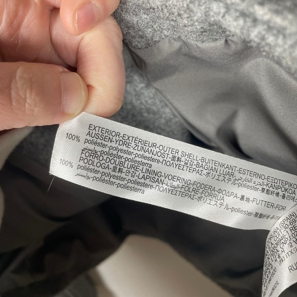 Zara Women’s Short Button Front Collared Coat in Grey Size L - Picture 12 of 14